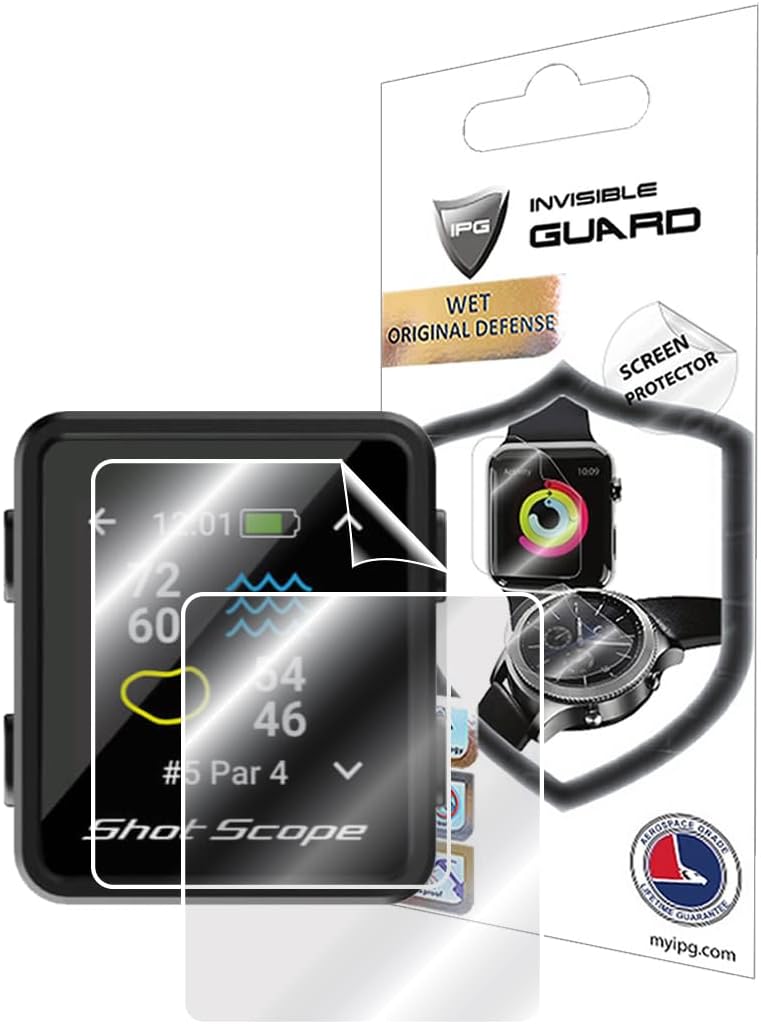 for Shot Scope H4 GPS Handheld Screen Protector (2 Units) Invisible Ultra HD Clear Film Anti Scratch Guard-Smooth/Self-Healing/Bubble -Free for H4