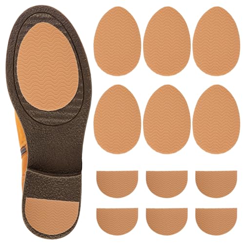 DOPENSPI Lot de 6 paires de semelles antidérapantes autocollantes en caoutchouc pour talons et chaussures de sport Réduction du bruit
