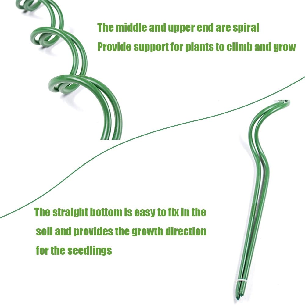 Support de Rose Poteau en Spirale Support de Redressage de Fleurs, Treillis pour Plantes en Pot pour Plantes Grimpantes Treillis de Plantes Bricolage Treillis Supports de Fleurs, Lot de 3(Size:150CM/5