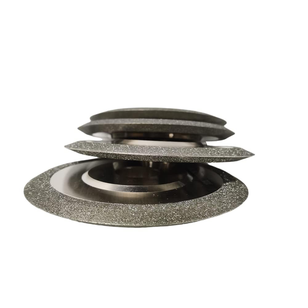Diamentowa ściernica szlifierska Dwustronna SDC Circl 45° 60° 90° Tarcza do ostrzenia do węglika metalu Stal wolframowa Frezowanie Kamień do cięcia(125mm. Arbor 32mm,320_60 DEGREE)