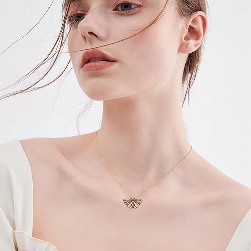 Miniatura 6 de DICOSMETIC Dijes de polilla de luna estilo tibetano con colgantes de fase lunar, bronce antiguoplatanegro, dijes de aleación para fabricación de