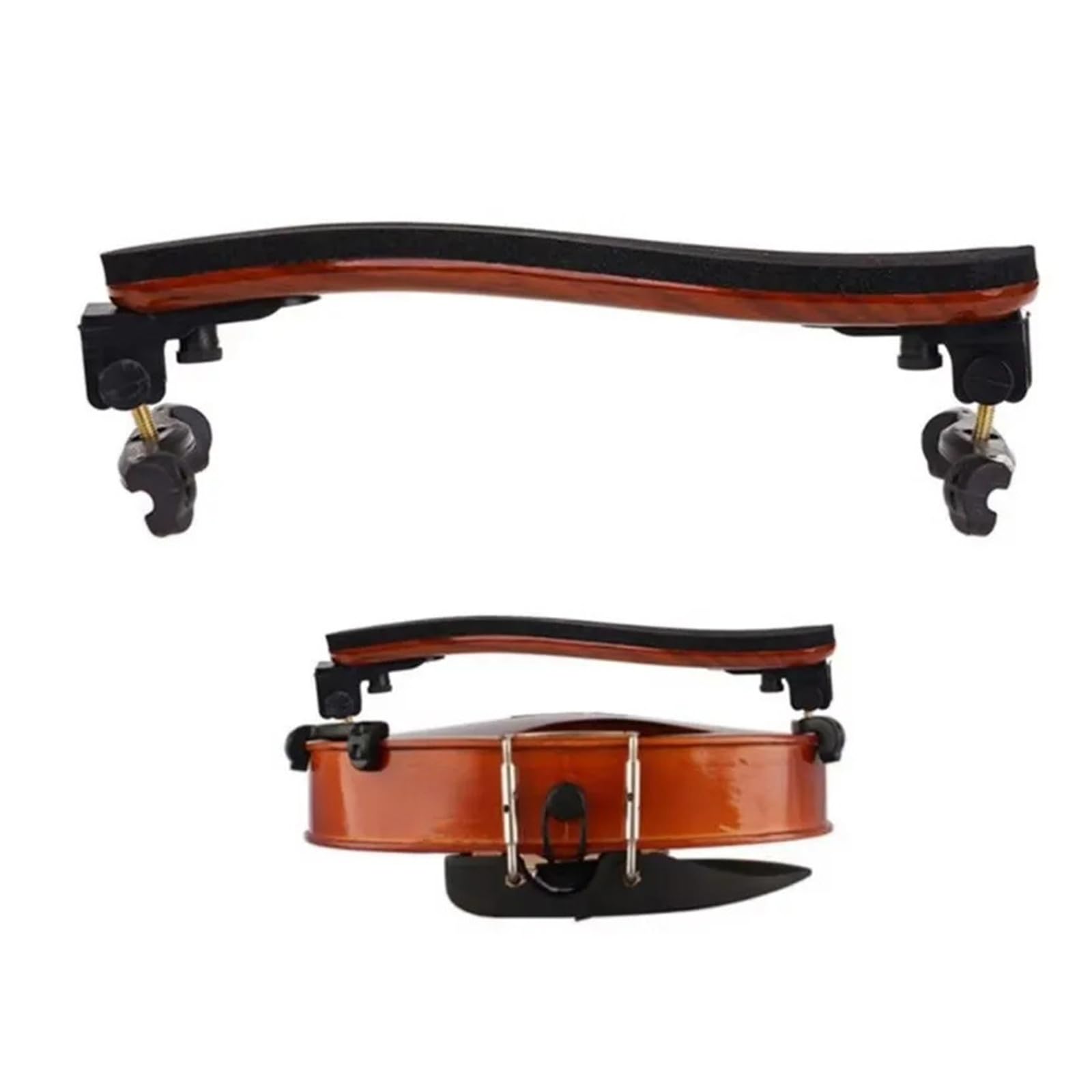Apoyabrazos de violín de madera veteada 1/4 1/2 3/4 4/4 Hombreras de altura ajustable for accesorios de violines