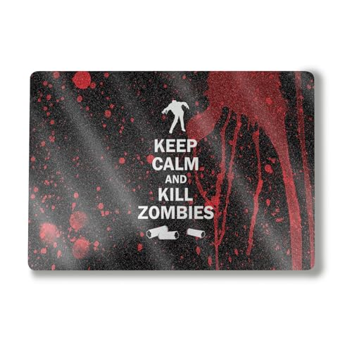 Image of Glossy Glitter Laptop Skin Compatible with Alienware M18 R2 (2024) - Kill Zombies - Premium 3M Vinyl Protective Wrap Decal Cover - Easy to Apply | Crafted in The USA by MightySkins