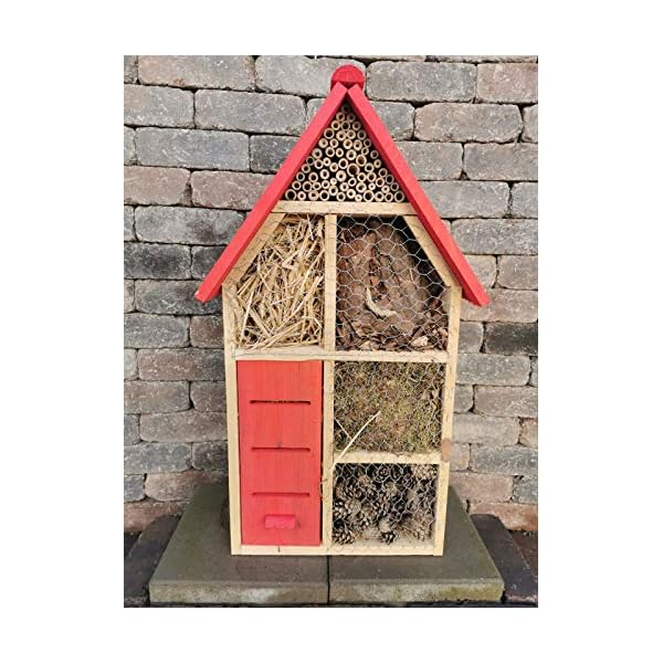 Fachhandel Plus Insektenhotel XL aus Holz Luxushotel 79 x 45 x 20 cm Insektenhaus Nisthaus Bienenhotel – Bild 5