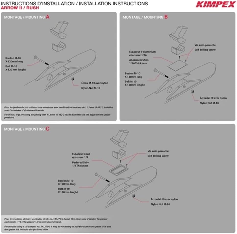 KIMPEX Rush Ski Kit completo verde 272065 Yaxa Colombia