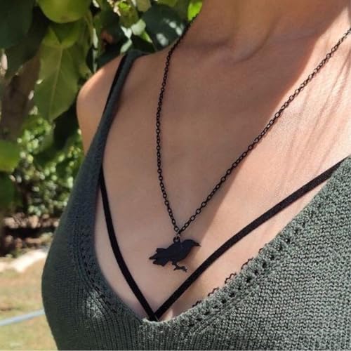 925 Sterling Silver Raven Necklace – Huginn & Muninn Odin Pendant with Black Onyx & Runes – Handmade Norse Viking Jewelry for Men & Women – Spiritual Crow Symbol Gift2