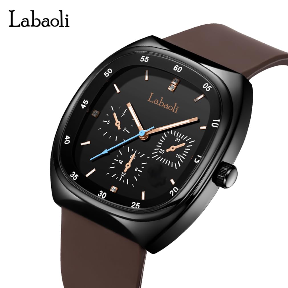 Relojes cuadrados para mujeres jóvenes, correa de silicona deportiva, impermeable, a la moda, casual, simple, analógico, cara grande, para adolescentes, niñas, regalo, reloj de pulsera negro