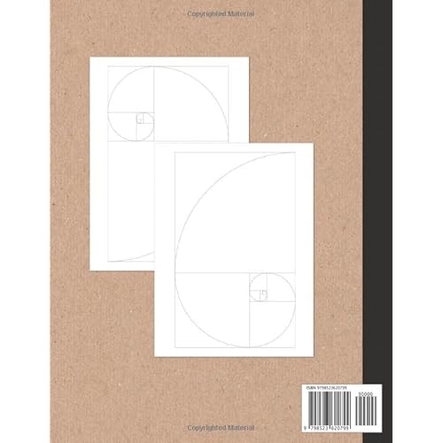 Snapklik.com : Golden Ratio Grid Paper Sketchbook: Fibonacci Sequence ...