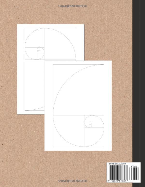Snapklik.com : Golden Ratio Grid Paper Sketchbook: Fibonacci Sequence ...