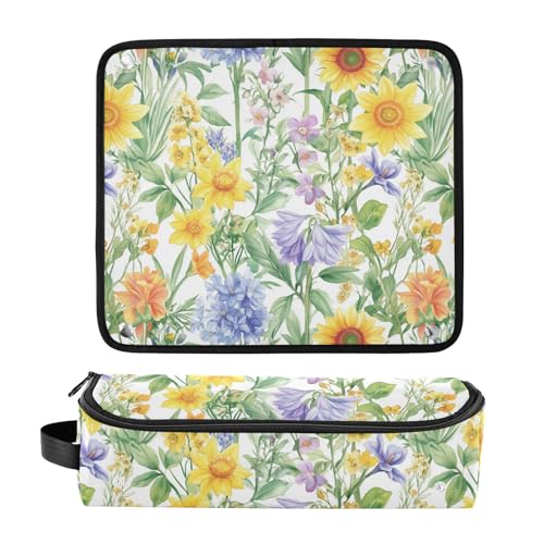 Organizador para herramientas de cabello 2 en 1 Summer Flowers miniatura 3