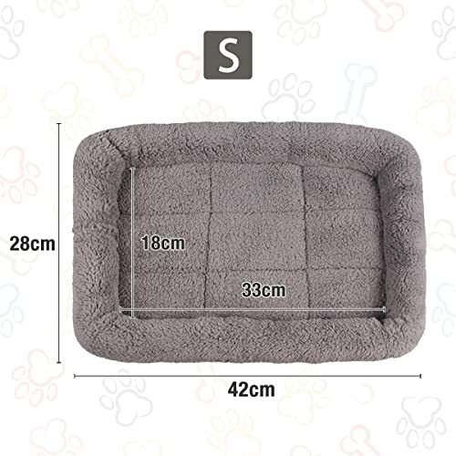 Lesypet 4JP-A100-GY-S Cat Beds For Indoor Cats, 15 Inch X 10 Inch Small Cat Bed Curl Sleep Plush Cushion With Pillow thumb #3