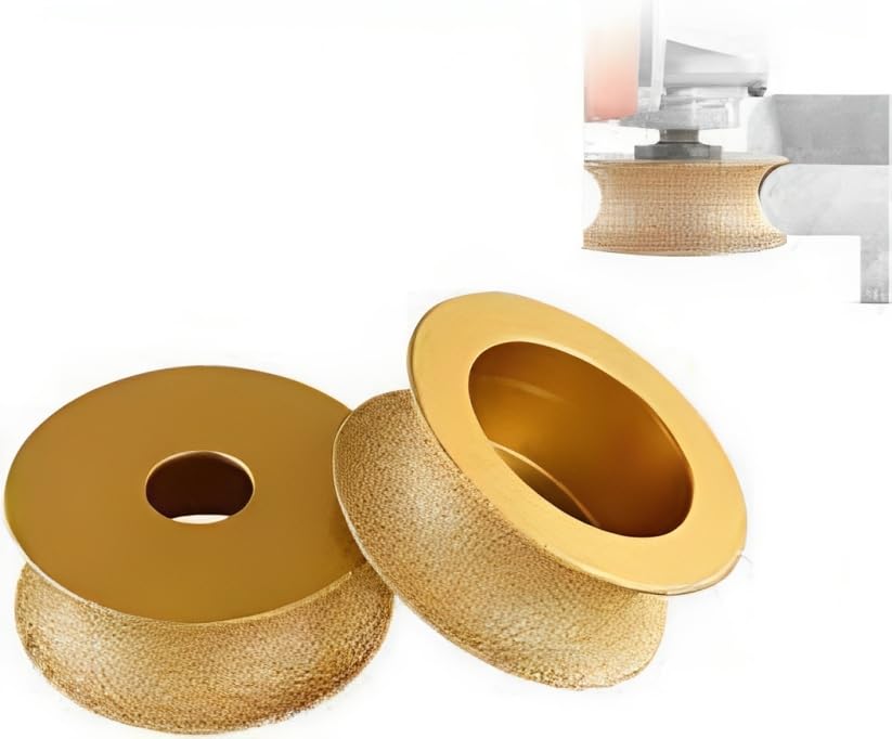 Brazed Grinding Wheel 20mm and 40mm full (pack of 2), Abrasive France Efficiency Wet Grinding Tool for Ceramic for Stone for Granite for Marble Profile Molding Wheel