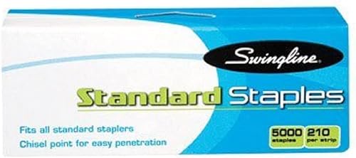 Swingline Grapadoras, grapadoras estándar para engrapadoras de escritorio, 210/tira, 5000/caja (79350)