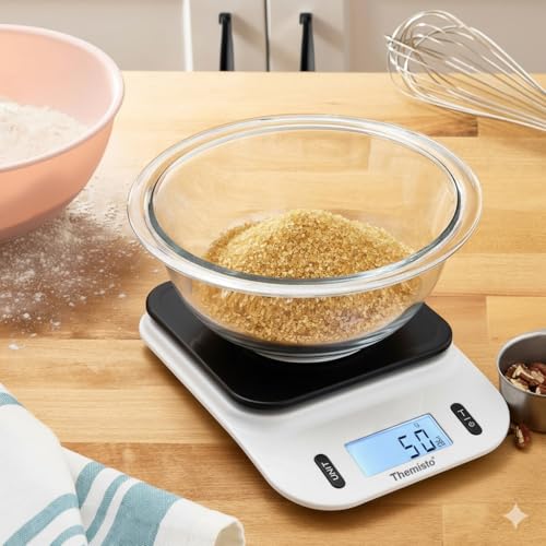 Image of Themisto TH-WS06 Electronic digital Kitchen Weighing Scale | 5 Kg | Back Light LCD| Made In India