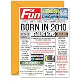 Photo Gallery biglietto di auguri il 14° compleanno ragazze e ragazzi con giornale born in 2010 happy 14 birthday card for daughter son cousin vintage retro back in 2010 a5 fourteen fourteenth bday Photo Gallery biglietto di auguri il 14° compleanno ragazze e ragazzi con giornale born in 2010 happy 14 birthday card for daughter son cousin vintage retro back in 2010 a5 fourteen fourteenth bday