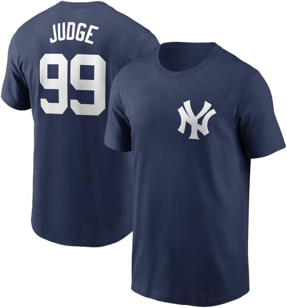 Outerstuff Youth Aaron Judge New York Yankees Name & Number Tee, Navy