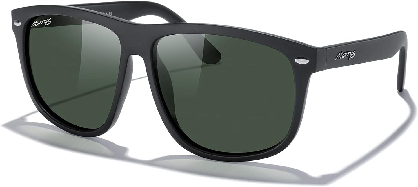 MERRY'S Men's Oversized Square Polarized Sunglasses for Driving Fishing Golfing UV400 Protection S8147 - Image 2