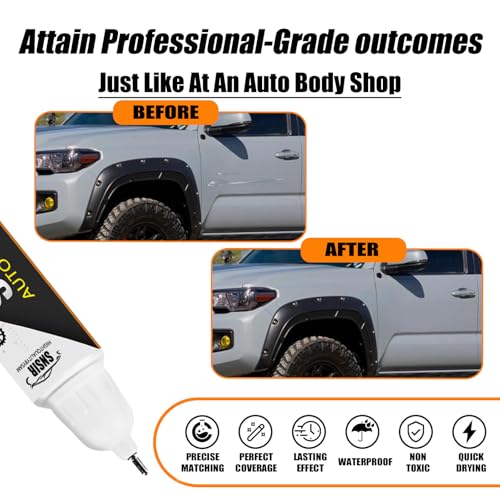 Image of Car Touch up Paint(1D6 Silver Sky Metallic) Compatible with Toyota, Car Paint Pen Scratch Repair Two-In-One Touch Up Paint, Premium Car Scratch Remover for Deep Scratches