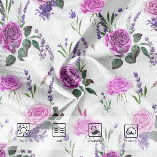 Joisal Florals Girls Underwear Toddler 2t Cotton Panties Little Girl Elegant Purple Lavender White Briefs Underpants3