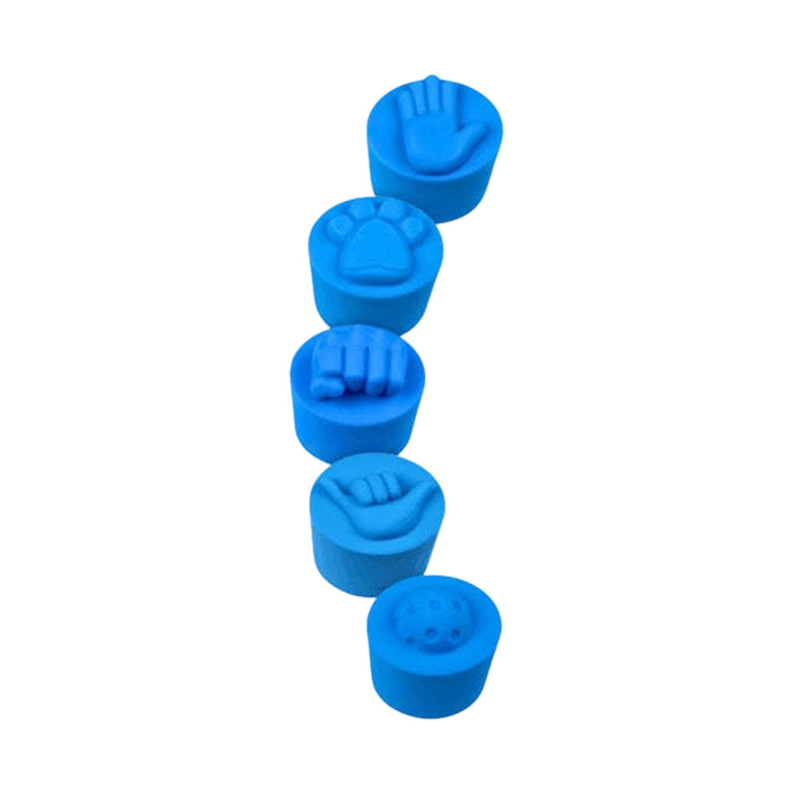 Zxfdsfdbnm Blue Practice Paddle Grip Caps 5 Piece Silicone End Covers, Compact Tail Stoppers For Paddle Bags And Training Silicone Cap Sports Practice Team Tap