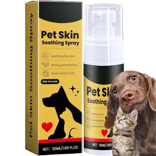 SeeHoo Pet Spray for Dogs Dog Spray for Itchy Skin & Ear Relief Fast-Acting Anti-Itch Formula for Allergies 50ml Skin Care Treatment