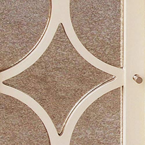 Pulaski Quinten Credenza, 60 by 14 by 37-Inch, White/Metallic