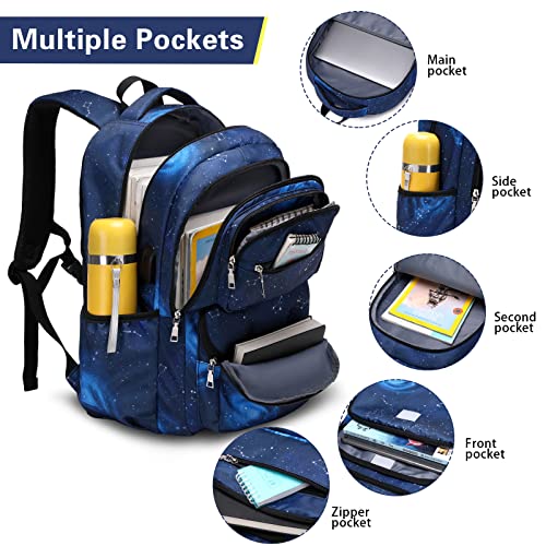 Bevalsa Backpack For Boys, Galaxy School Bags For Kids, Bookbag For Boys Girls Children Teens Backpacks For Elementary Middle High School Student, Bookbag And Sling Bag Set With Usb Charging Port #TOP2