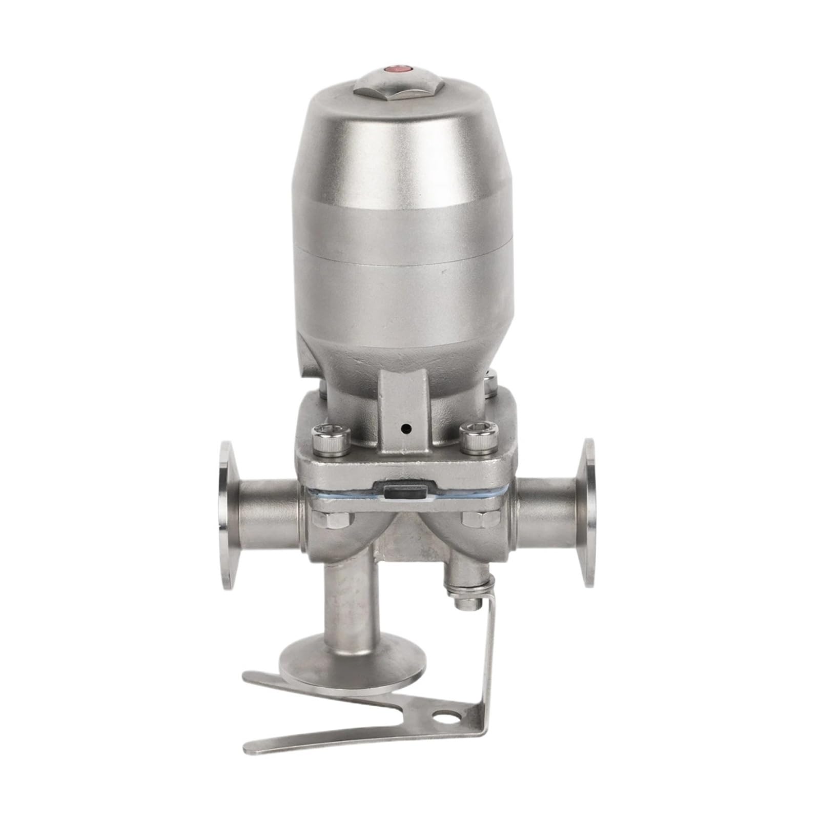 Owytmabq One Color China Ss316l Stainless Steel Head Pneumatic Clamp Straight Diaphragm Valves With Epdm + Ptfe
