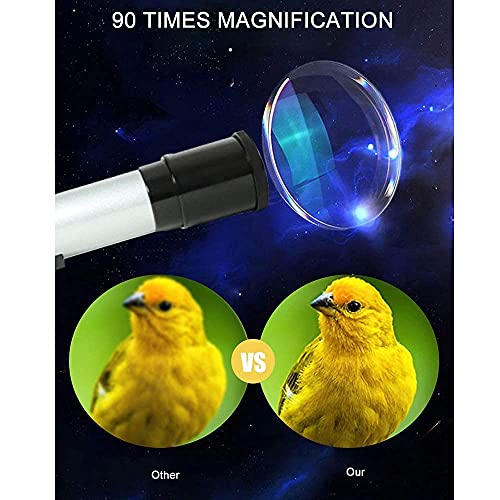 Telescopio astronómico portátil con trípode 360mm 50mm miniatura 2