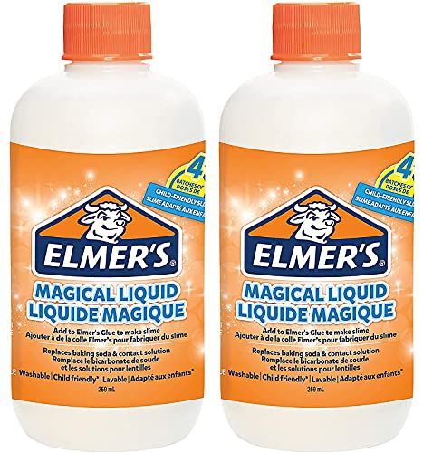 LPCD Elmers Glue Slime Magical Liquid Activator Solution 8.75 fl. oz. Bottle - Great for Making Slime 2 Pack TO BE SOLD BY LPC DIRECT ONLY