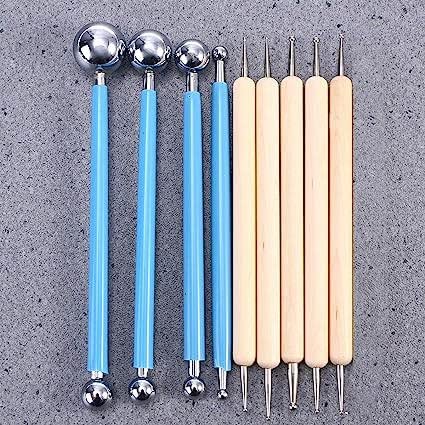 SCHMIDT Dotting Tools | 9 PCS Mandala Dotting Tools for Painting, Drawing & Art Supplies | Multiuse Dot Painting Tools for Creative Nail Art, Rock Painting | Best Arts and Crafts for Adults and Kids 3