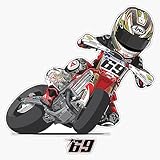 Nicky Hayden Supermoto Sticker Bumper Sticker Vinyl Decal 5'