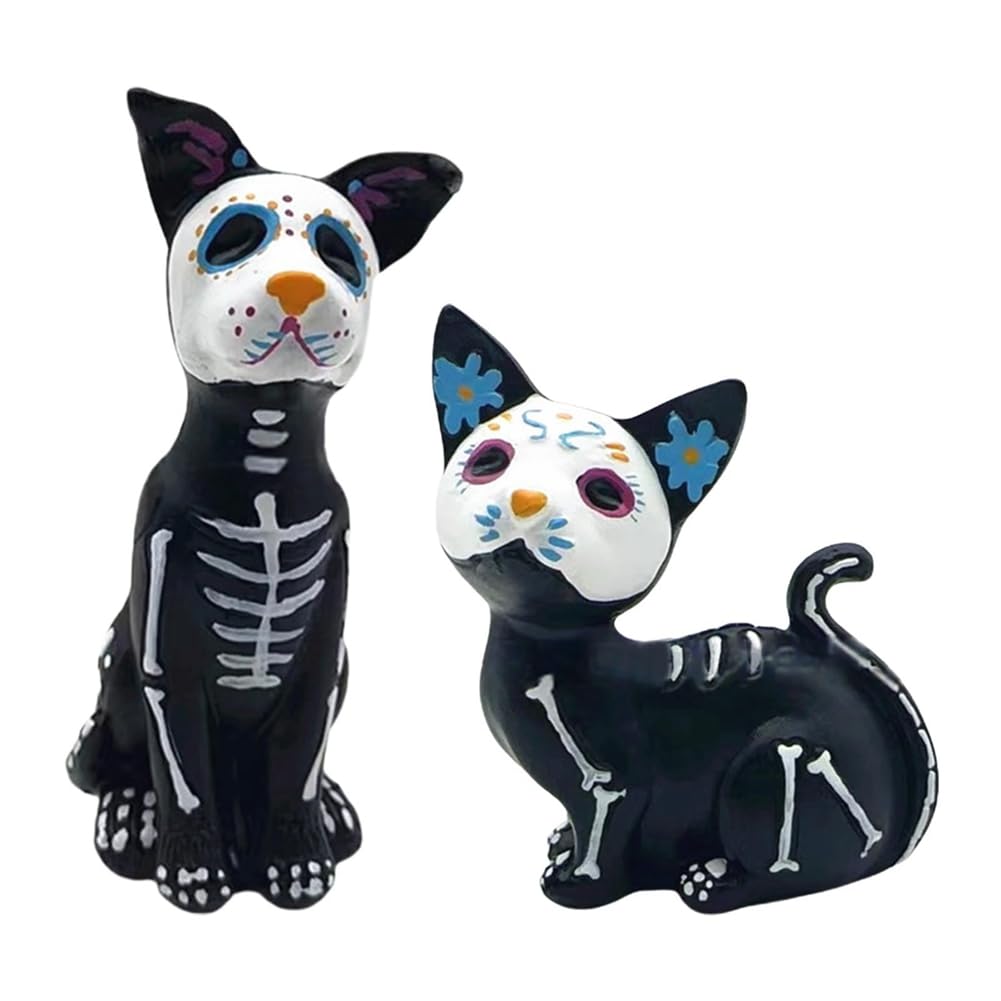 CTRLZS Day of the Dead Statues, Halloween Statues, Animal Statues, Resin Crafts, Day of the Dead Statues, Decorations