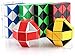 Ganowo 6PCS Big Size Snake Cube Fidget Puzzle Toy Brain Teaser Game for Kids Teens Stocking Stuffers Party Favors Goodie Bags Fillers