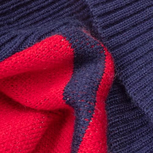 Image of Fitwarm 2 Pack Snowflake & Reindeer Dog Jacquard Sweater, Knitted Dog Christmas Outfits for Small Dogs Boy Girl, Cozy Pet Apparel, Blue, Red, White, XS