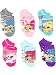 Shimmer and Shine Girls 6 pack Socks (4-6 Toddler (Shoe: 7-10), Shimmer Shine Grey/Multi)