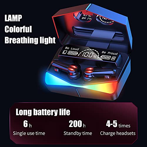 Wireless Gaming Earbuds With Microphone Cool Gaming Accessories Noise Cancelling In-Ear Bluetooth Headphones 65Ms Touch Led Earphones Gamer Waterproof Headset Usb C Tws Stereo 30H Playtime For Gamers #TOP4