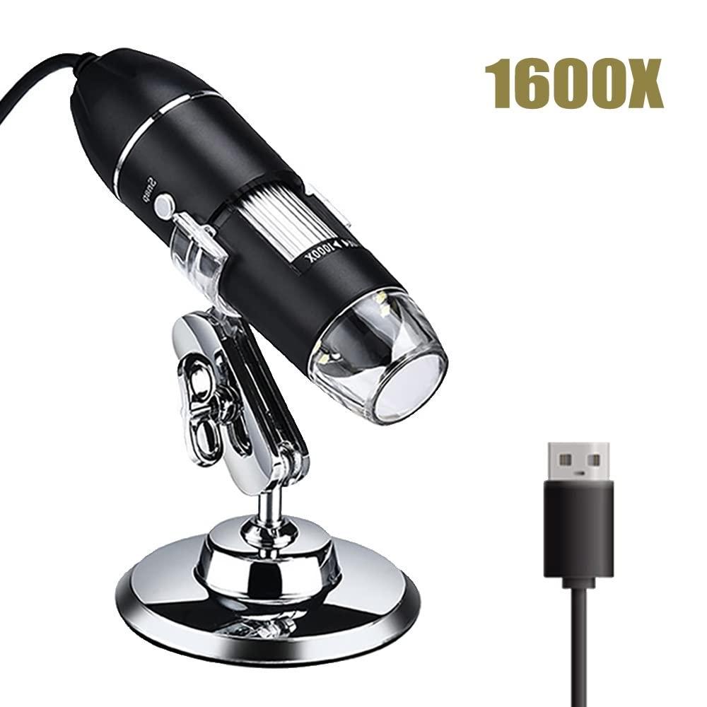 Microscope 1600X 8 LED Zoom Electronic Digital Microscope Camera(USB 1600X)