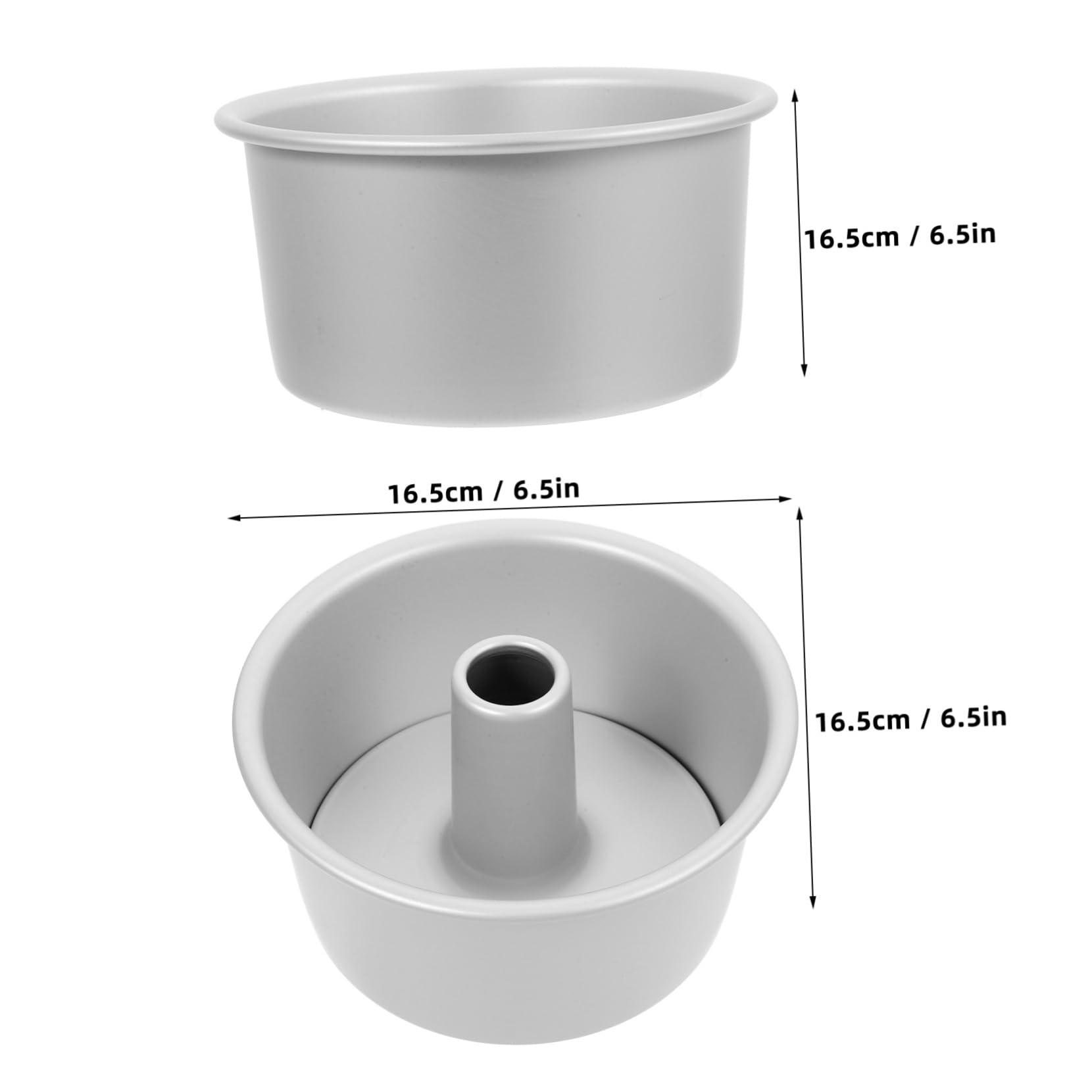 GLEAVI Molde Redondo para Pastel de 7 Pulgadas, Molde Desmontable de Aleación de Aluminio, Antiadherente, Fondo Extraíble, Juego de 3 Piezas, Apto para Hornear Pasteles y Tartas de Boda