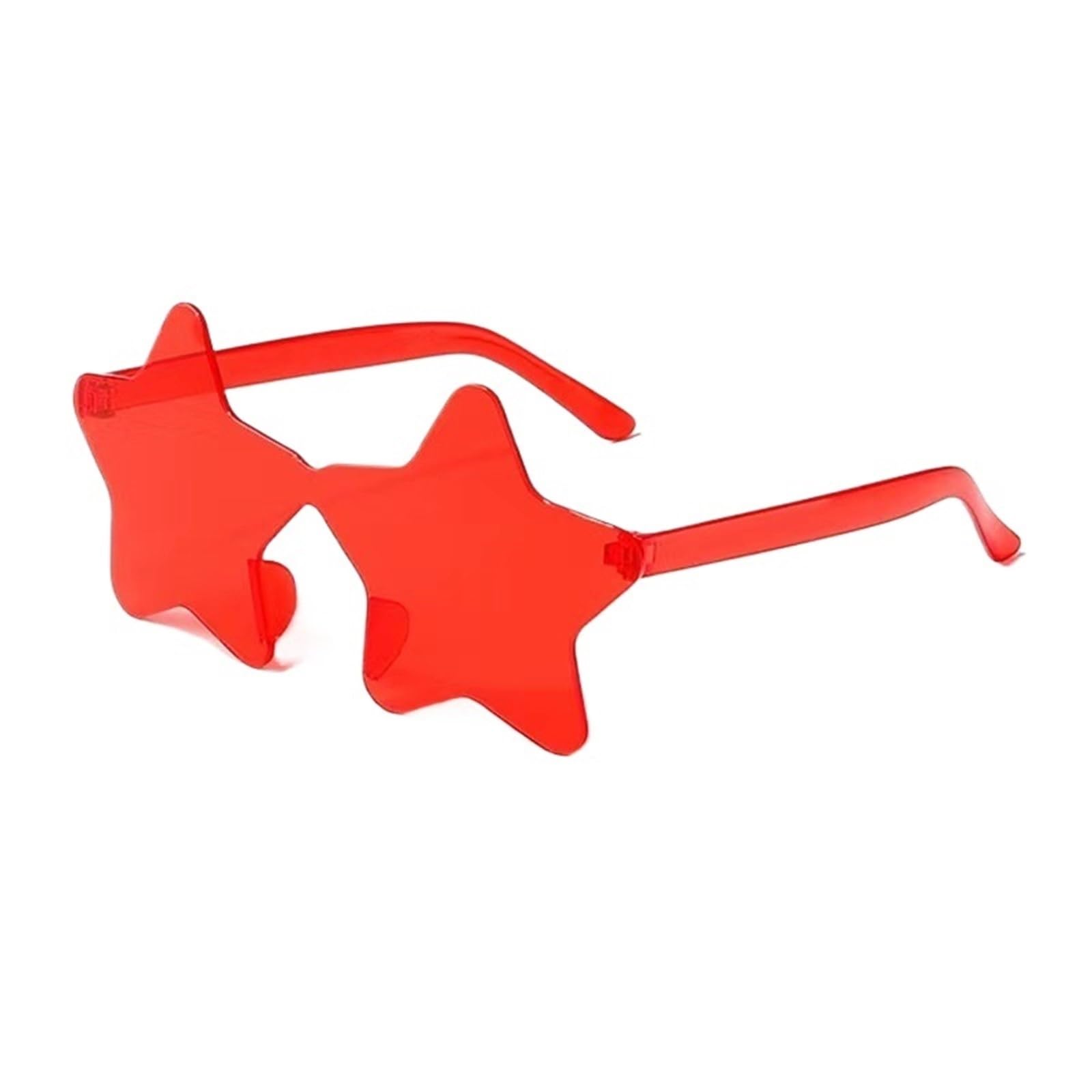 20pcs Borderless Five-Pointed Star Sunglasses Candy Color Sun Glasses Outdoor Hip-hop Eyewear For Night Out Party