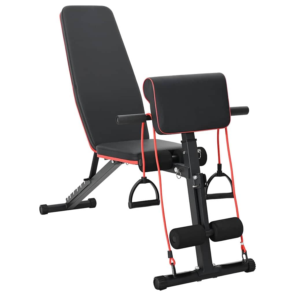 Banco de musculación (131 x 41 x 100 cm), color negro