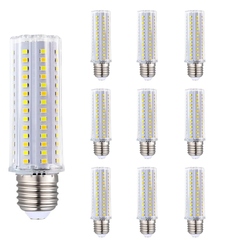 Paquete de 2/10 Bombillas LED de maíz E27, 24 W LED 2400 LM Blanco cálido 3000 K Bombillas LED de araña, protección Ocular LED Bombilla de maíz de Ahorro de energía para iluminación del hogar