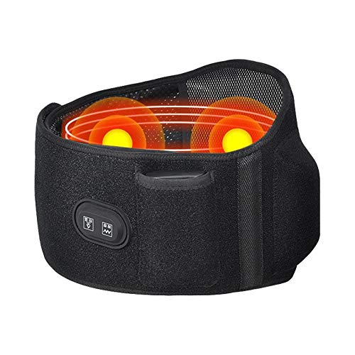 ZFF Vibración Masaje Soporte Lumbar Cinturón Auto-Calentamiento Inferior Atrás Apoyo...