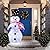 Kemooie 3FT Lighted Snowman Christmas Decorations, Pre-Lit Light Up White Collapsible Snowman with Built-in Led Lights Holiday Snowman for Home Indoor Lawn Yard Xmas Décor