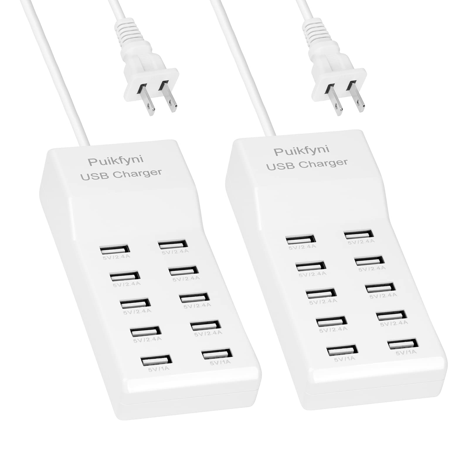 Amazon.com: 10-Ports USB Charger Family-Sized Desktop USB Rapid Charger ...
