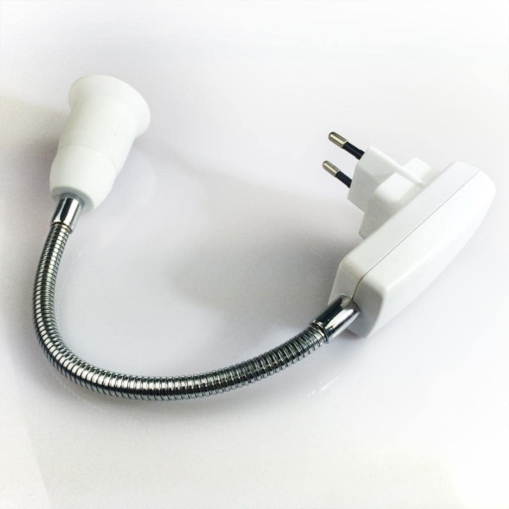 VELURA E27 LED Bulb Lamp Socket Flexible Adaptor Holder with On/Off Switch 30cm EU Plug|1 x E27 to EU Adapter (Here is not Including The | Lighting Parts & Accessories||Home & Garden
