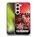 Head Case Designs Officially Licensed AMC The Walking Dead Eeny Miney Coloured Negan Hard Back Case Compatible with Samsung Galaxy S23 5G