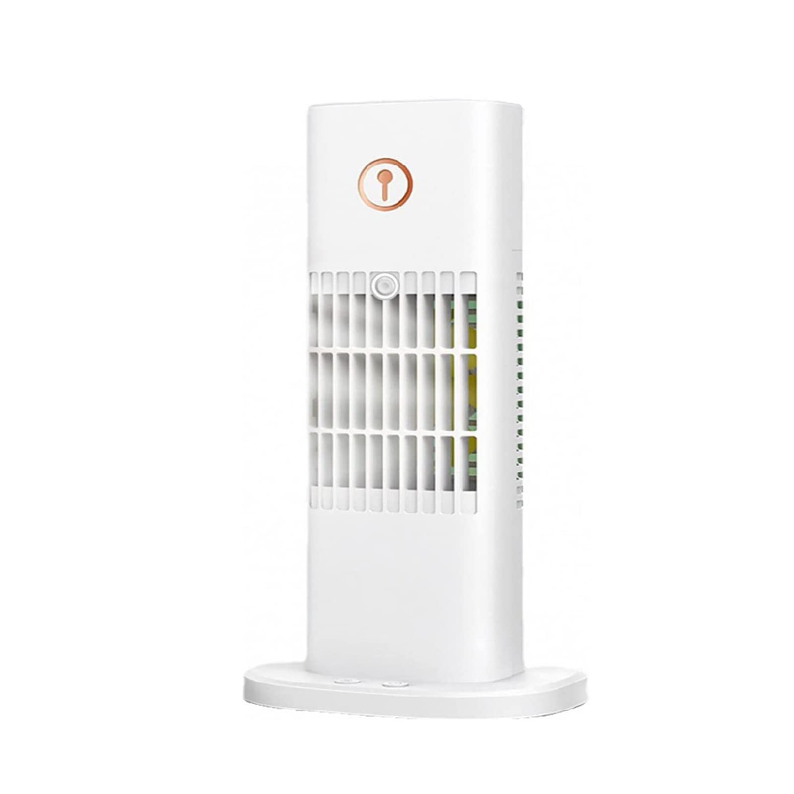 Mobile Air Conditioner, Portable Air Cooler & Humidifier with 300ML Water Tank Personal Evaporative Cooler with 7 Colors LED Light, 4H Timer, 3 Wind Speeds for Office, Home, Dorm, Travel (White 14X27