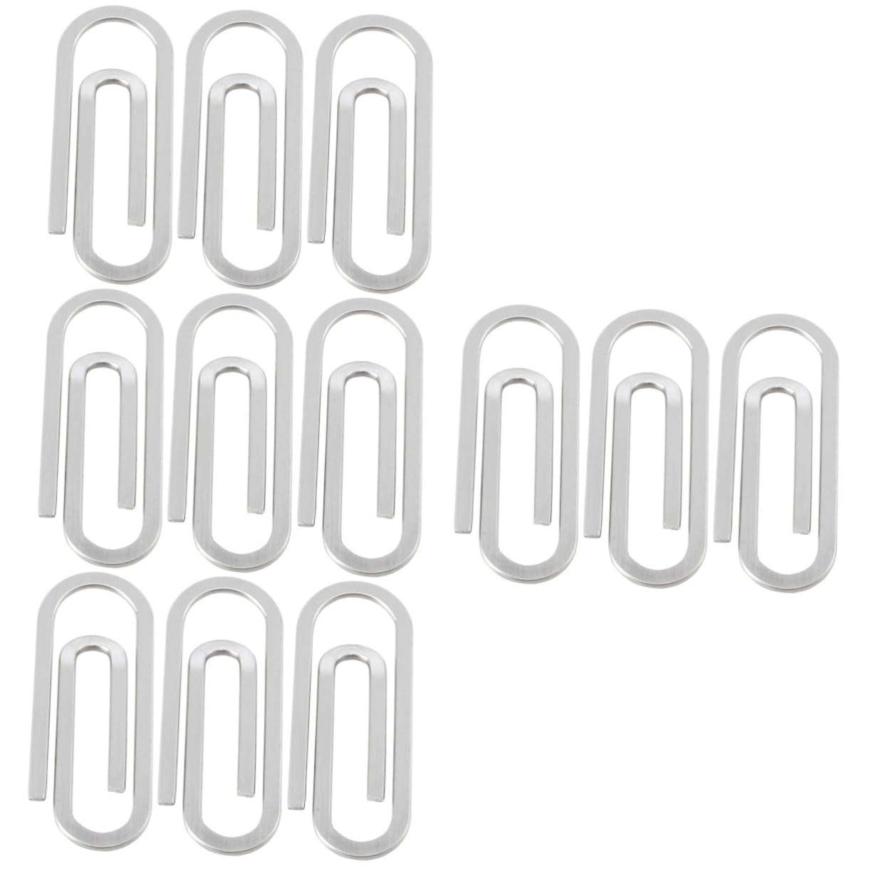 4 Set Di Fermagli Per Ufficio Piccolo Fermaglio Per Carta in Acciaio Inossidabile Fermaglio Portatile Fermaglio Di Fissaggio Ordinato E Comodo Per Luso Quotidiano 3 Pezzi * 4