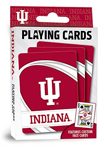 Image of MasterPieces Family Games - NCAA Indiana Hoosiers Playing Cards - Officially Licensed Playing Card Deck for Adults, Kids, and Family